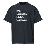IP, Subnet, DNS & Gateway - Men’s box tee