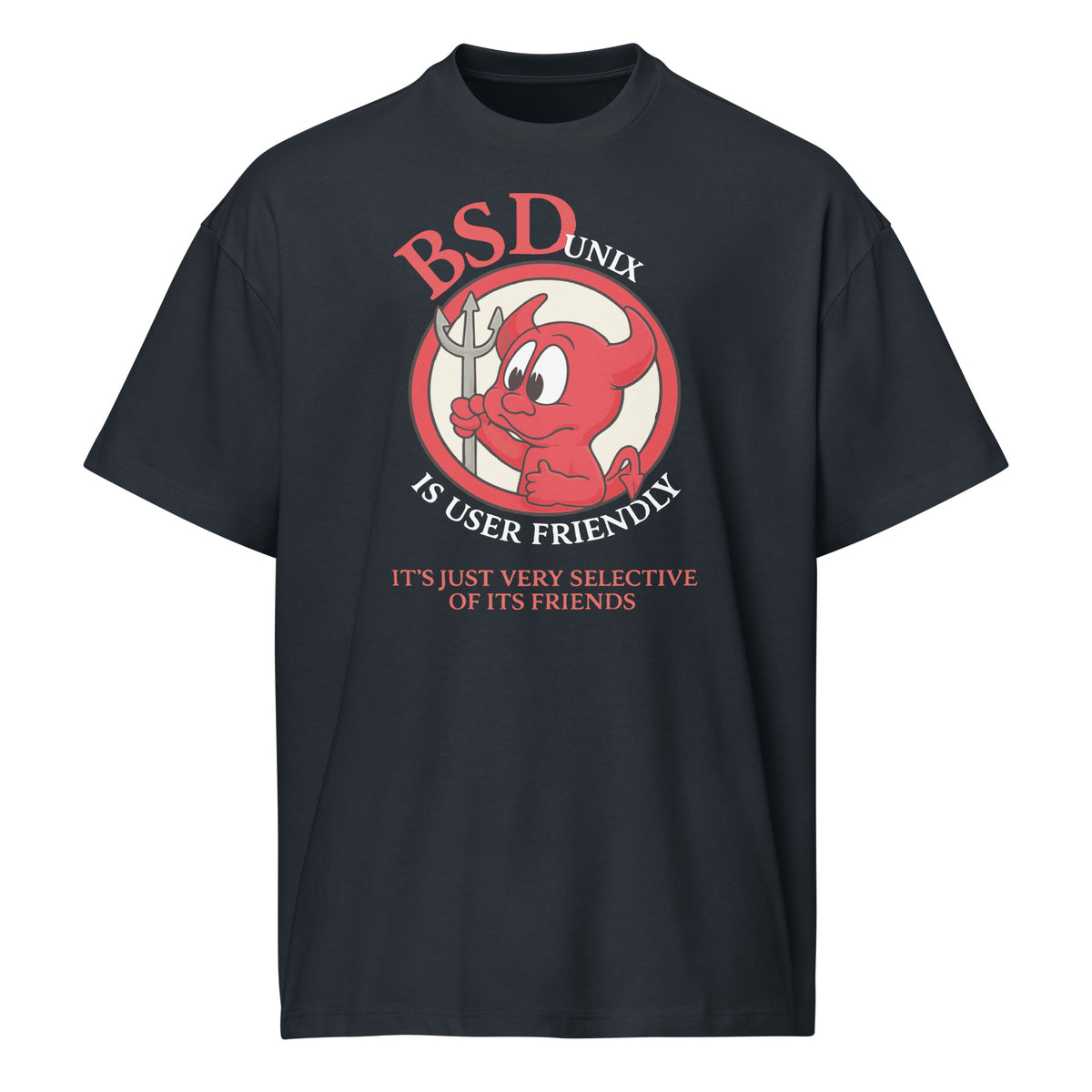 BSD UNIX Is User Friendly  - Men’s box tee