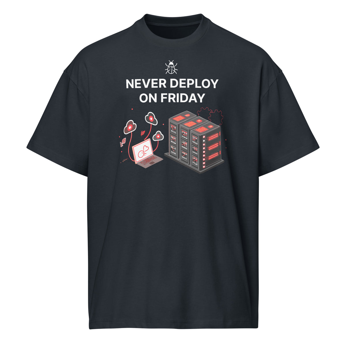 Never Deploy On Friday - Men’s box tee
