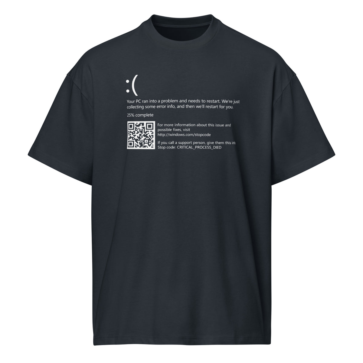 Blue Screen of Death Critical Process Died - Men’s box tee