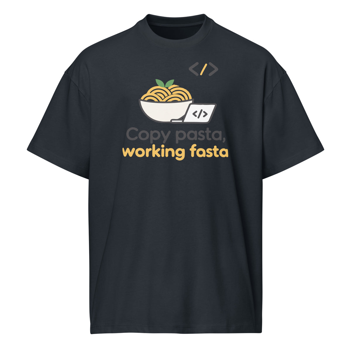 Copy Pasta, Working Fasta - Men’s box tee
