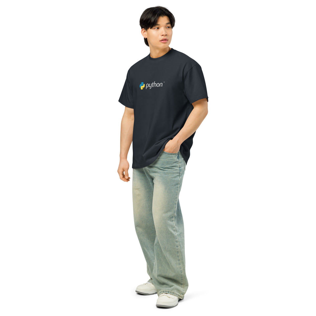 Python Logo - Code with Elegance - Men’s box tee
