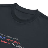 Update Week to Friday - Men’s box tee