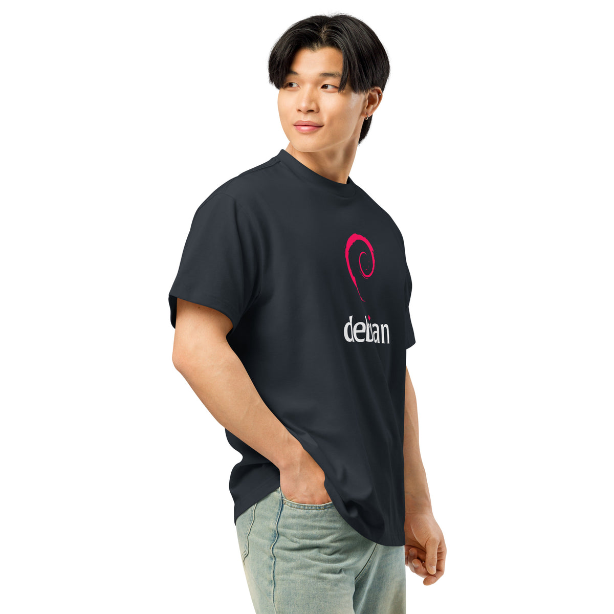 Linux Debian Classic Logo - Men’s box tee