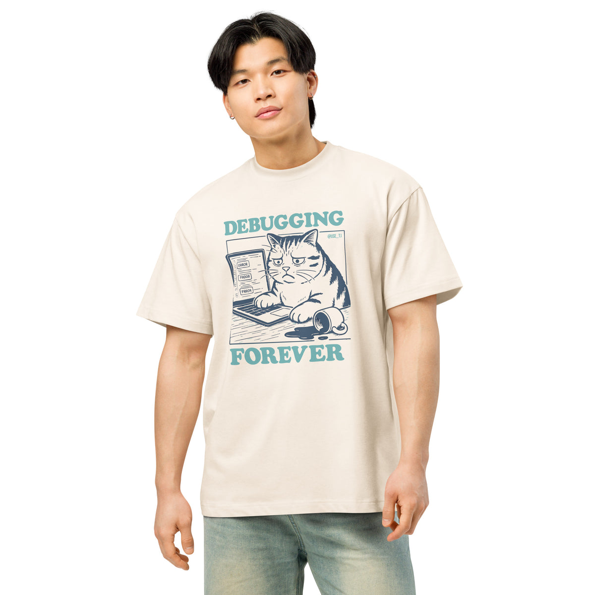 Debugging Forever - Cat Edition - Men’s box tee