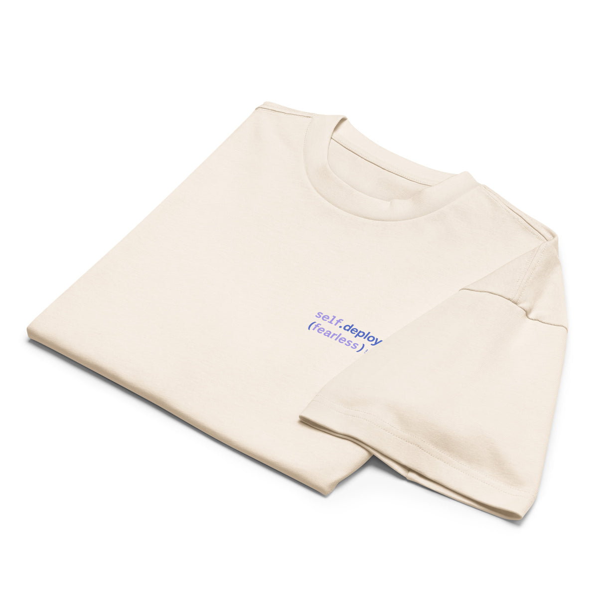 self.deploy(fearless) - Men’s box tee