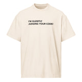 I’m Silently Judging Your Code - Men’s box tee