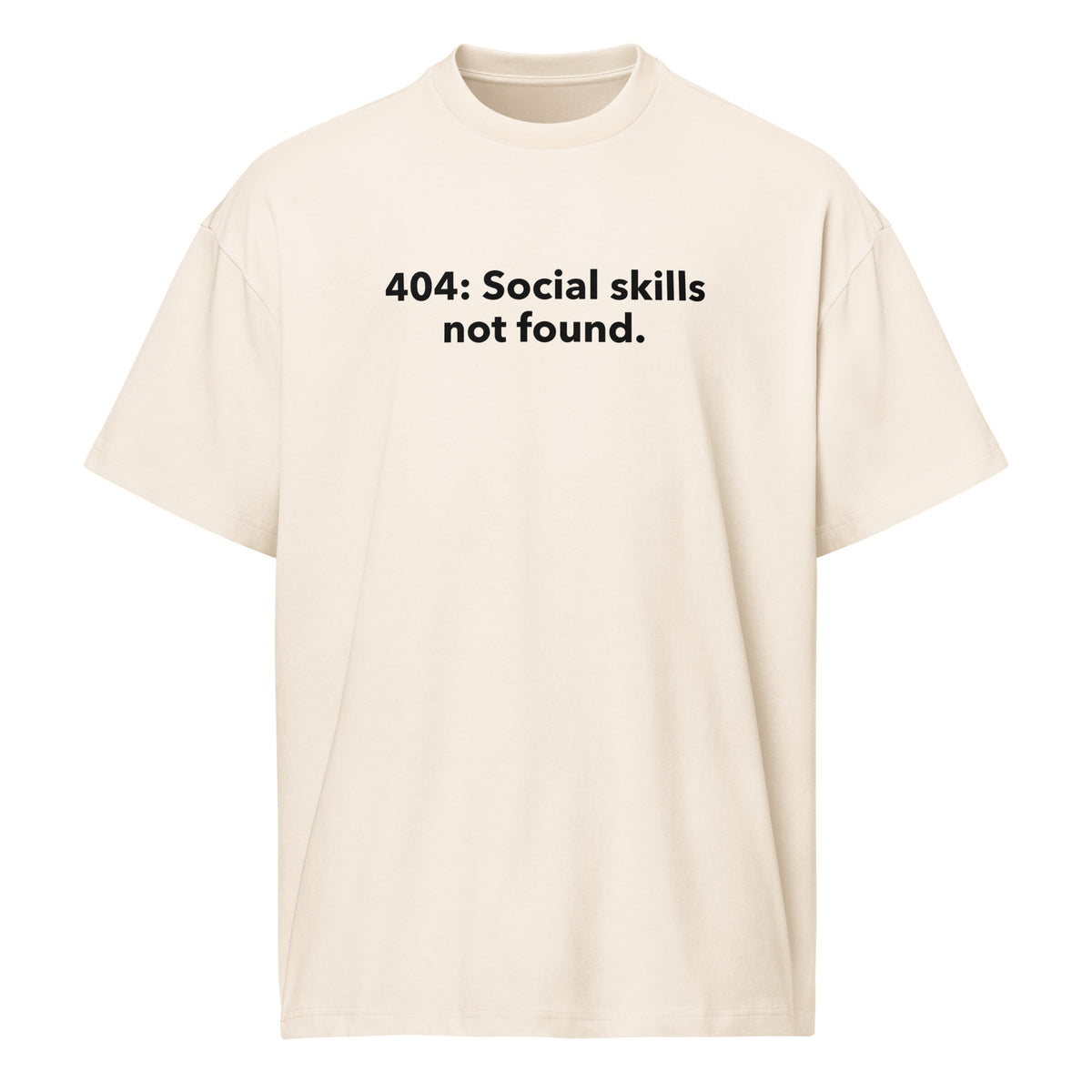 404: Social Skills Not Found - Men’s box tee
