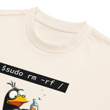 $ sudo rm -rf / — Drunk Linux Edition - Men’s box tee