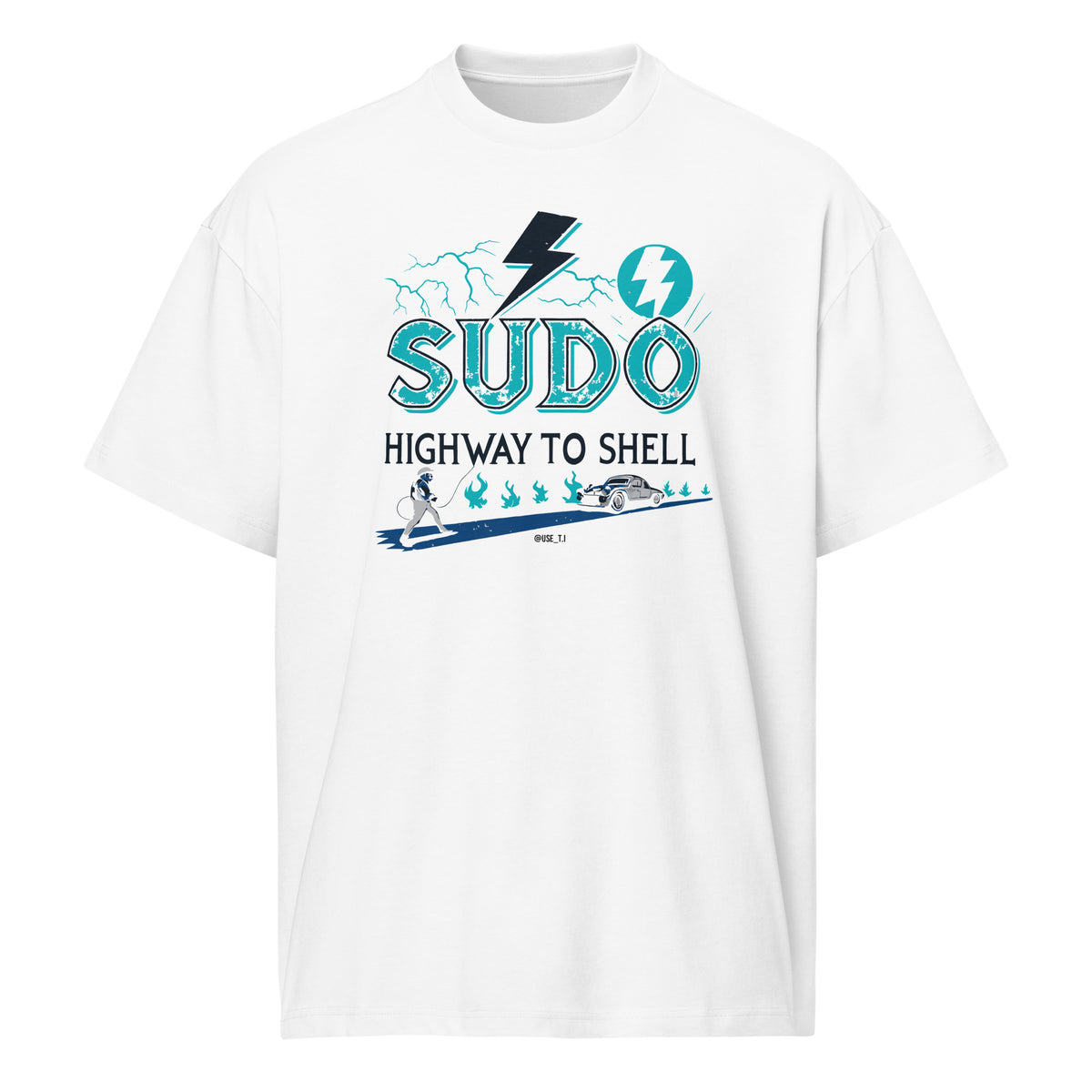 Sudo - Highway to Shell Linux - Men’s box tee