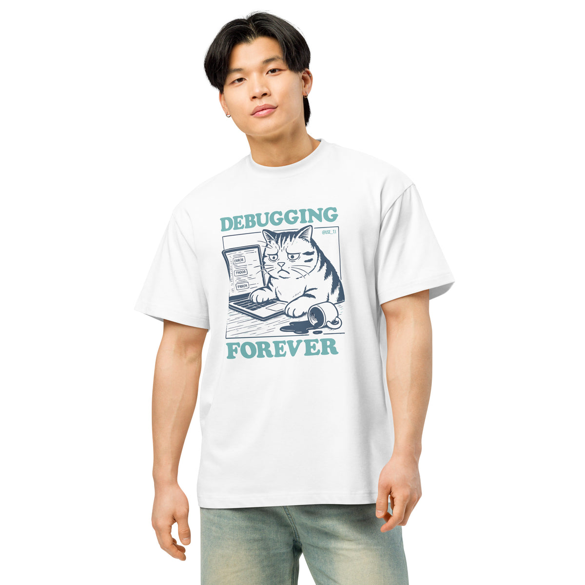 Debugging Forever - Cat Edition - Men’s box tee