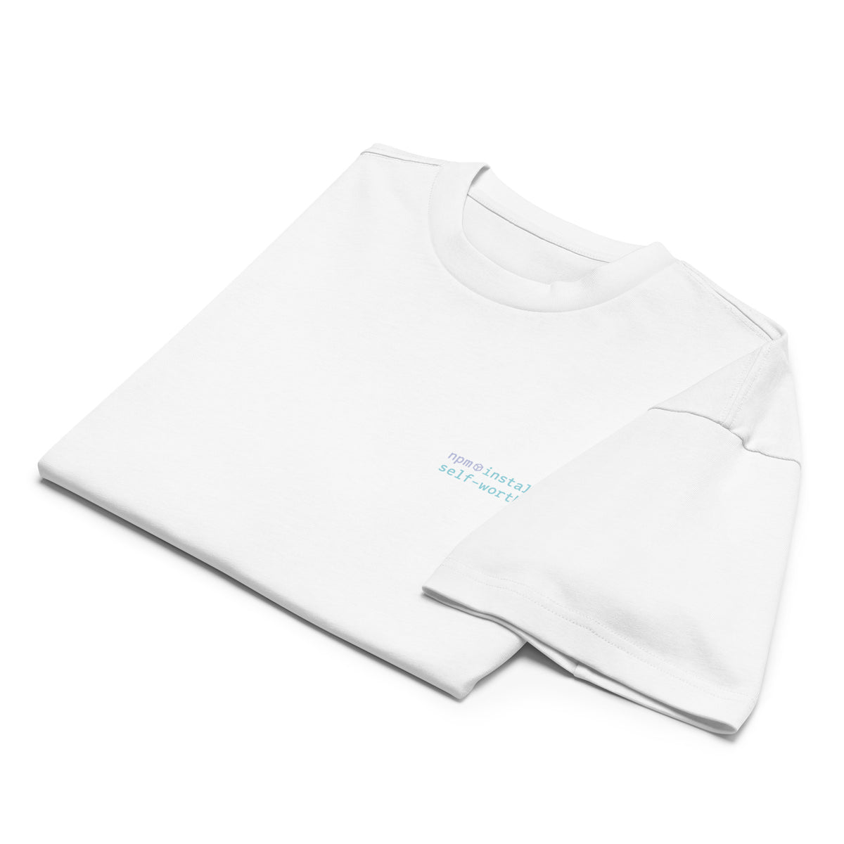 npm install self-worth - Men’s box tee
