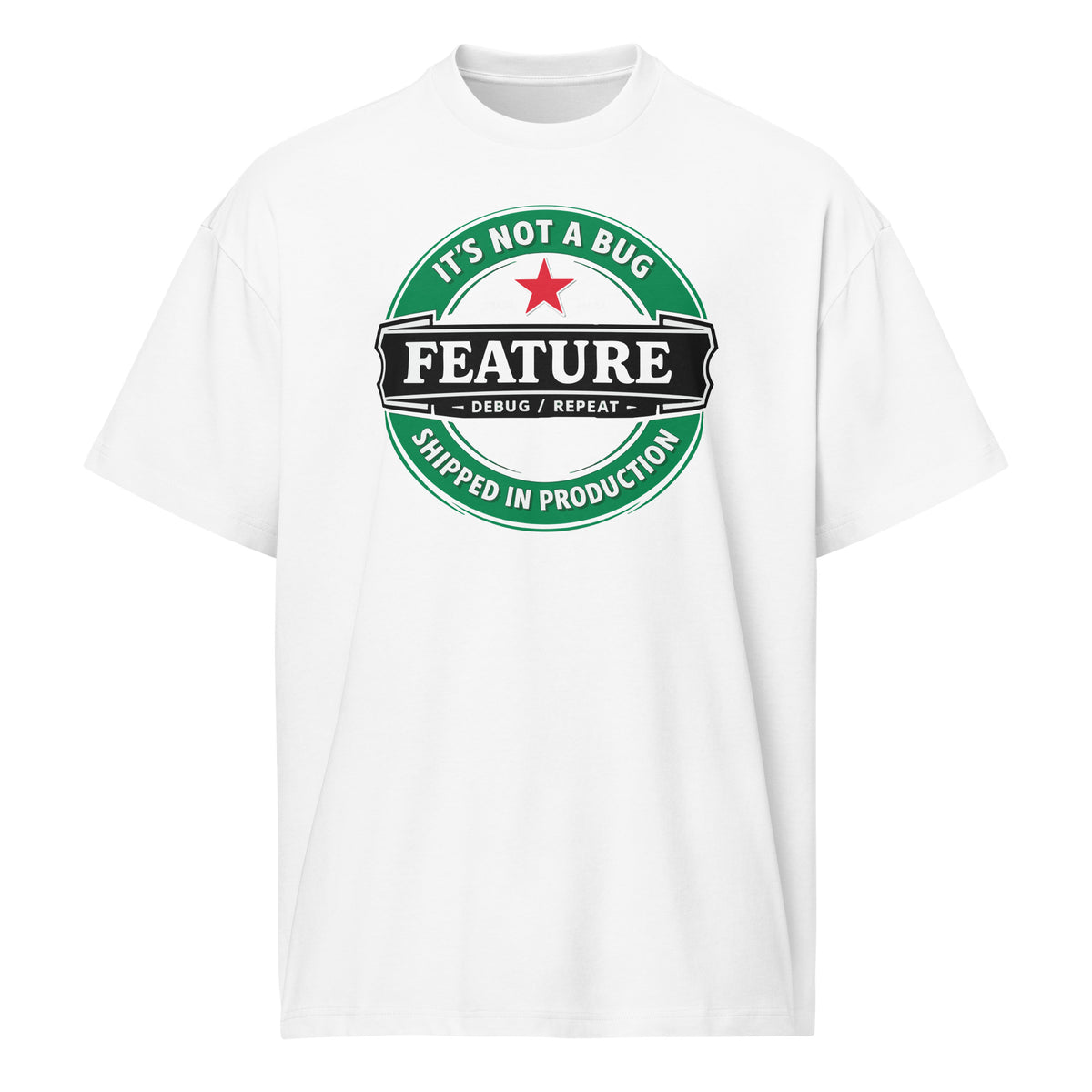 It’s not a bug, it’s a feature - Men’s box tee