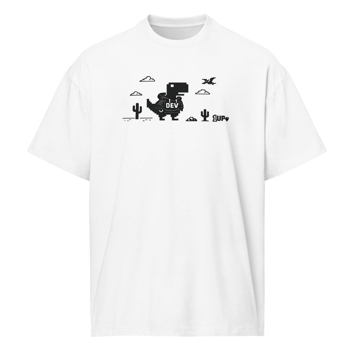 Dino Dev 1UP - Men’s box tee