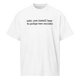 sudo: yum install beer - Men’s box tee