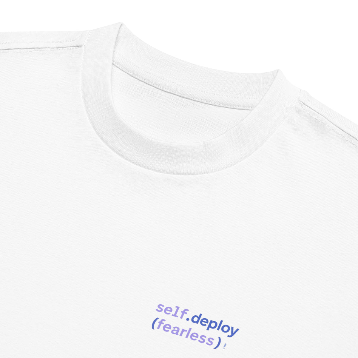 self.deploy(fearless) - Men’s box tee