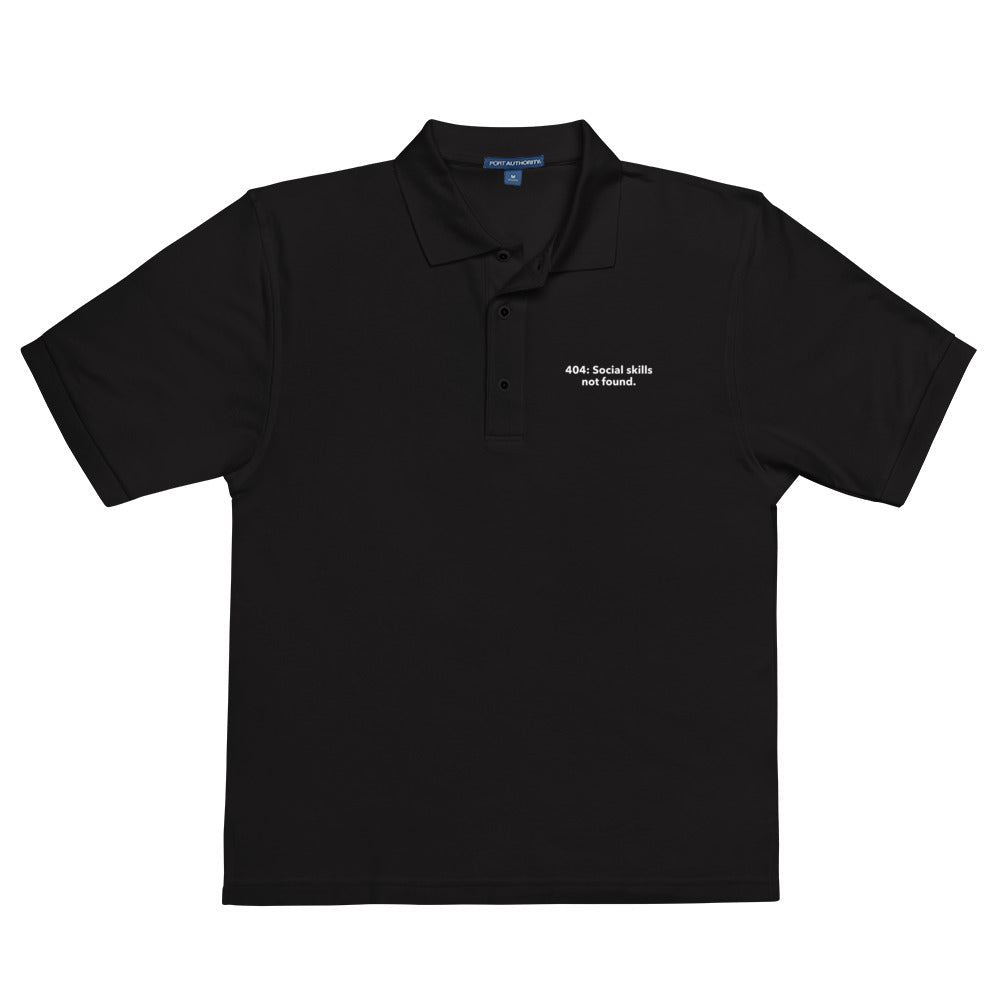 404: Social skills not found. - Men's Premium Polo