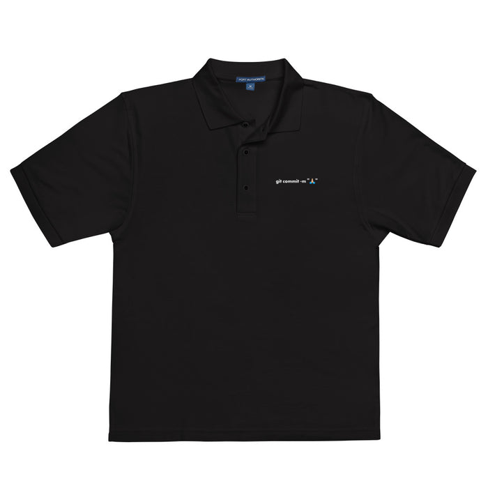 Git Commit -m "?"  - Men's Premium Polo