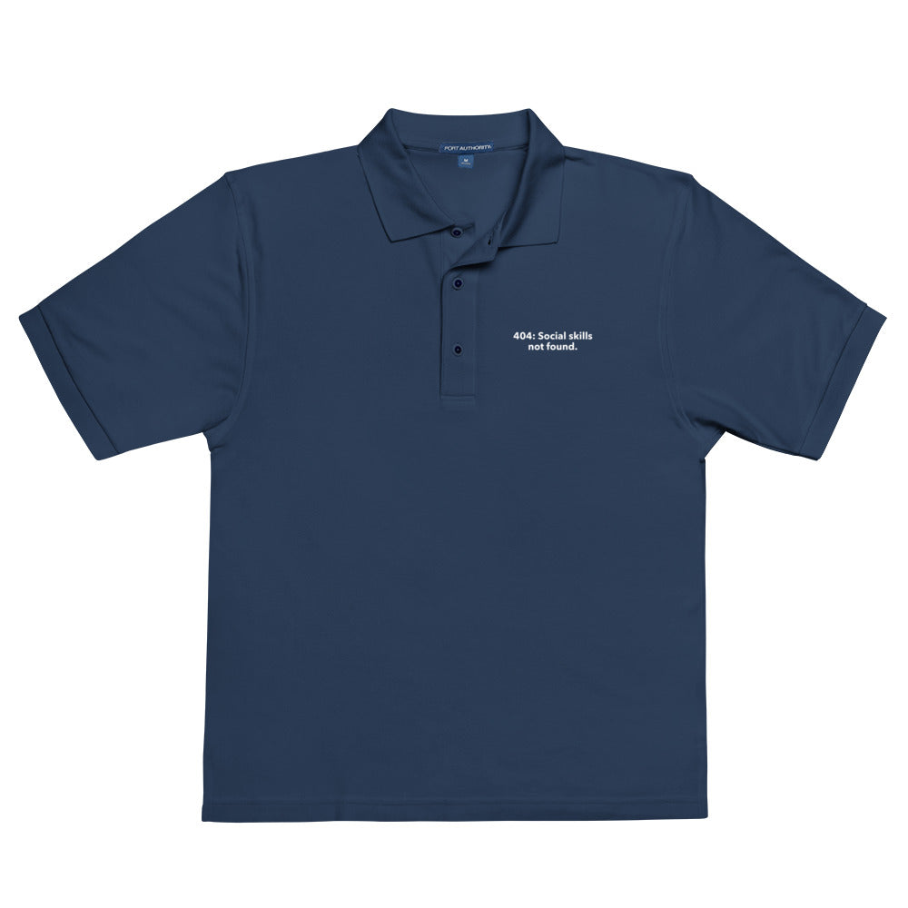 404: Social skills not found. - Men's Premium Polo