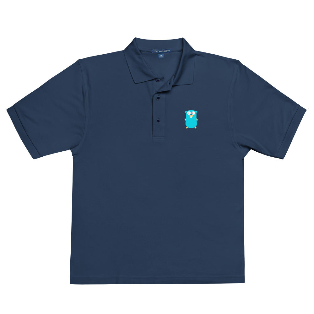 Golang Gopher - Men's Premium Polo