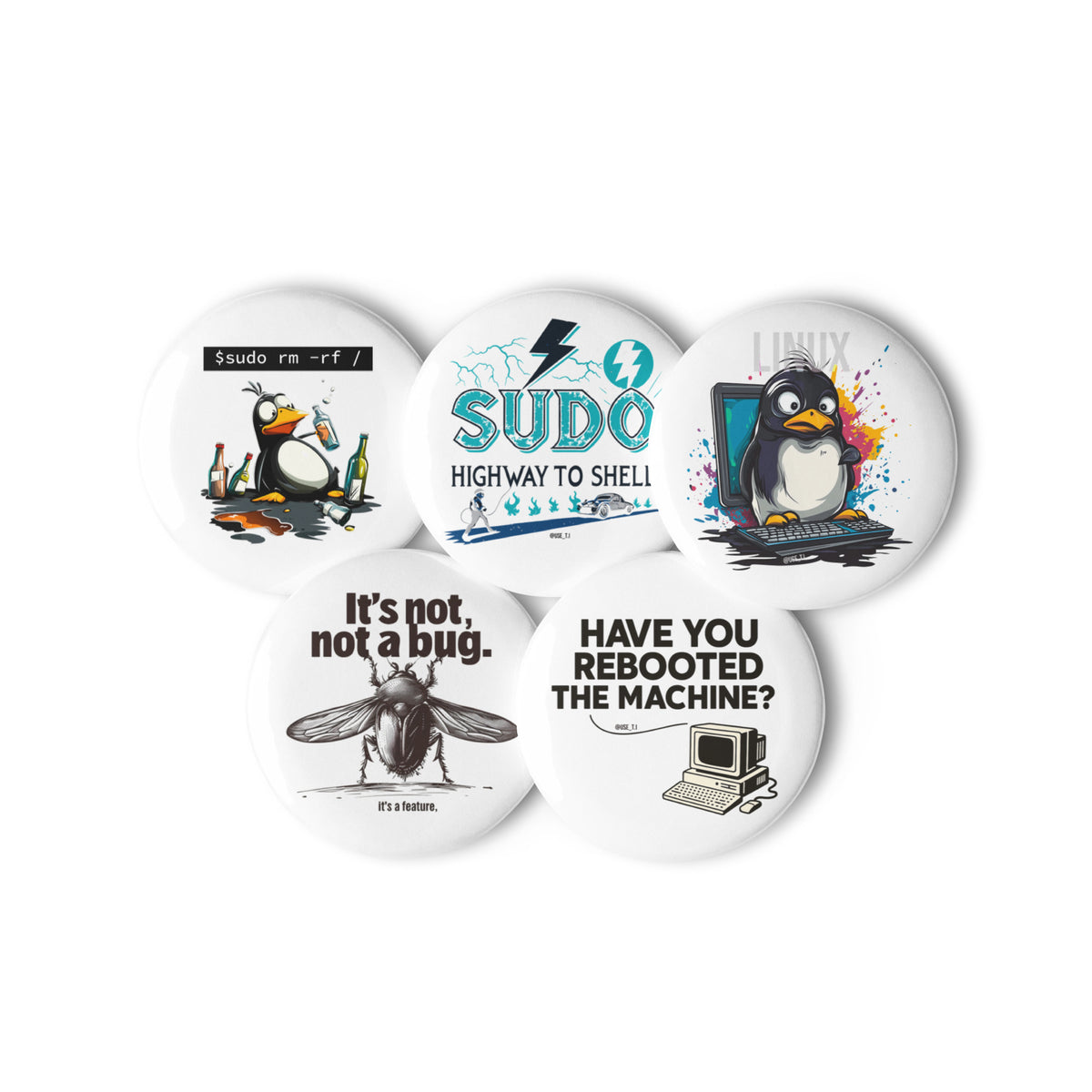 I.T - Set of pin buttons