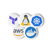 DevOps - Set of pin buttons