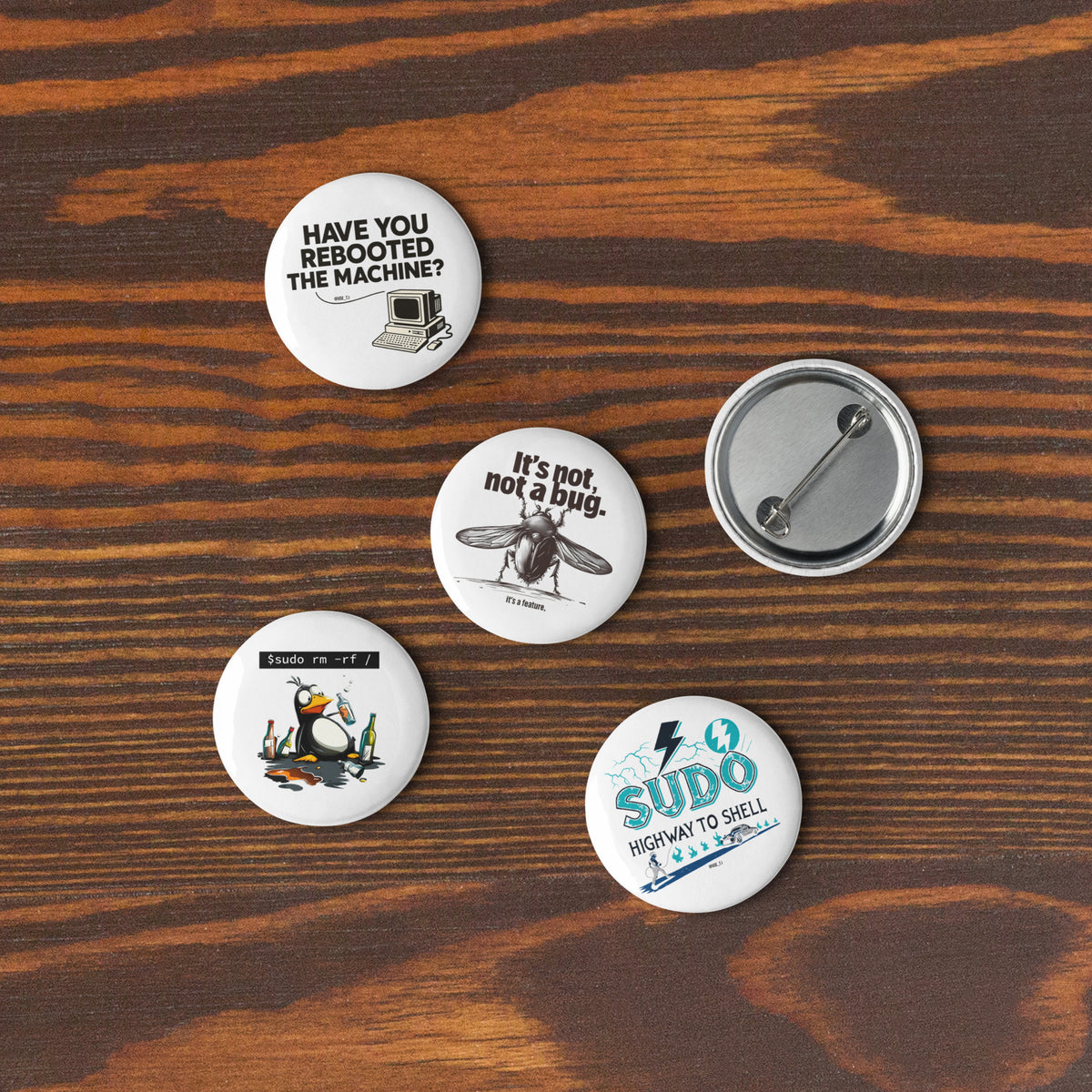 I.T - Set of pin buttons