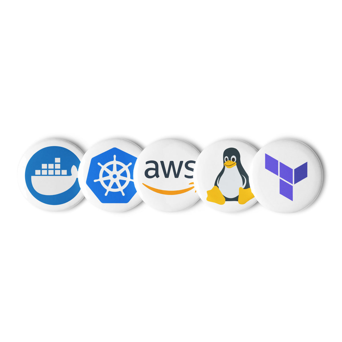 DevOps - Set of pin buttons
