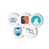 Cyber Security - Set of pin buttons