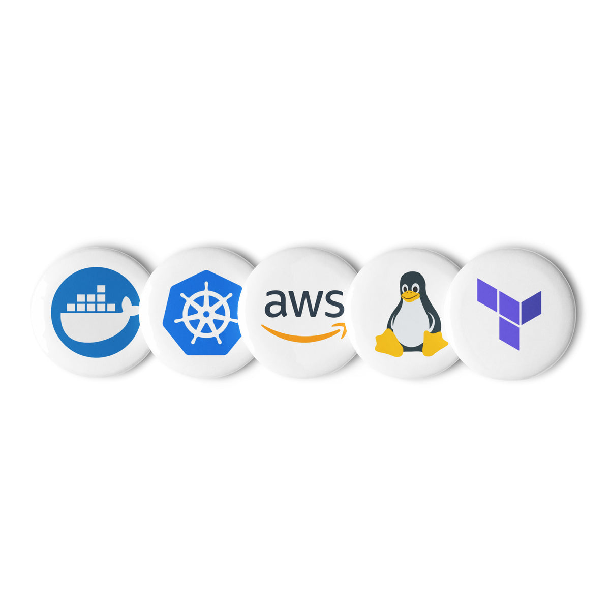 DevOps - Set of pin buttons