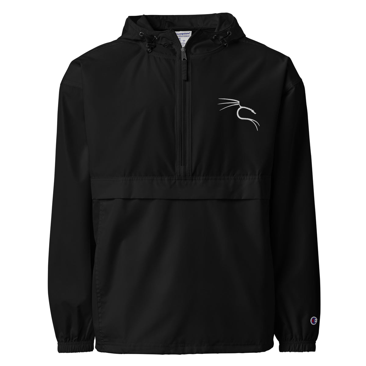 Kali Linux Logo - Embroidered Champion Packable Jacket