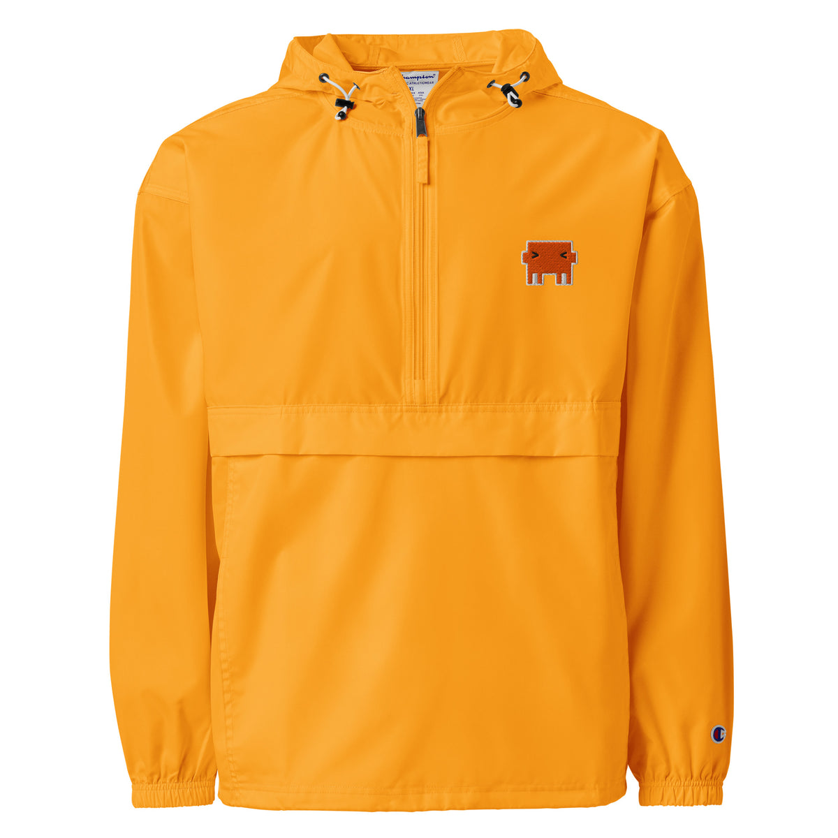 Claude Pixel Mascot - Embroidered Champion Packable Jacket