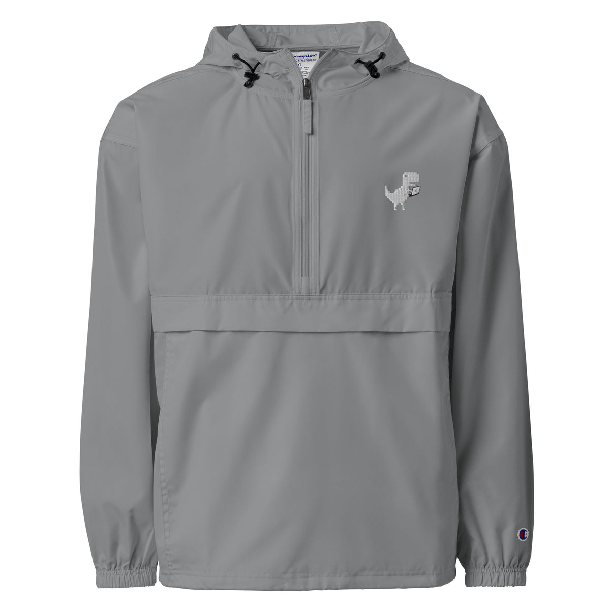 Google Dino Offline - Embroidered Champion Packable Jacket