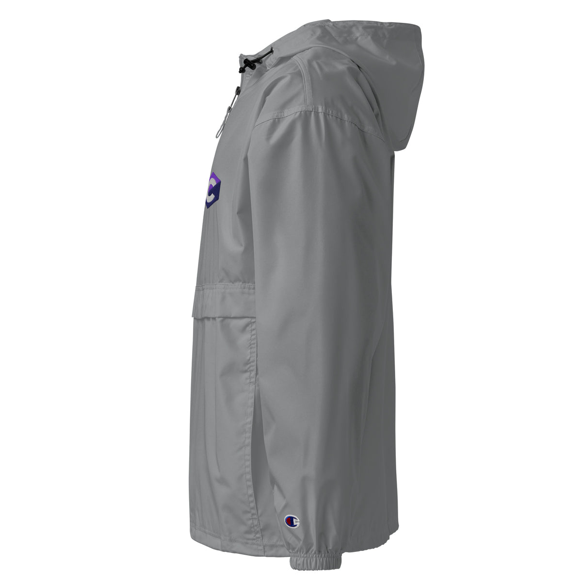 C Language Logo - Embroidered Champion Packable Jacket