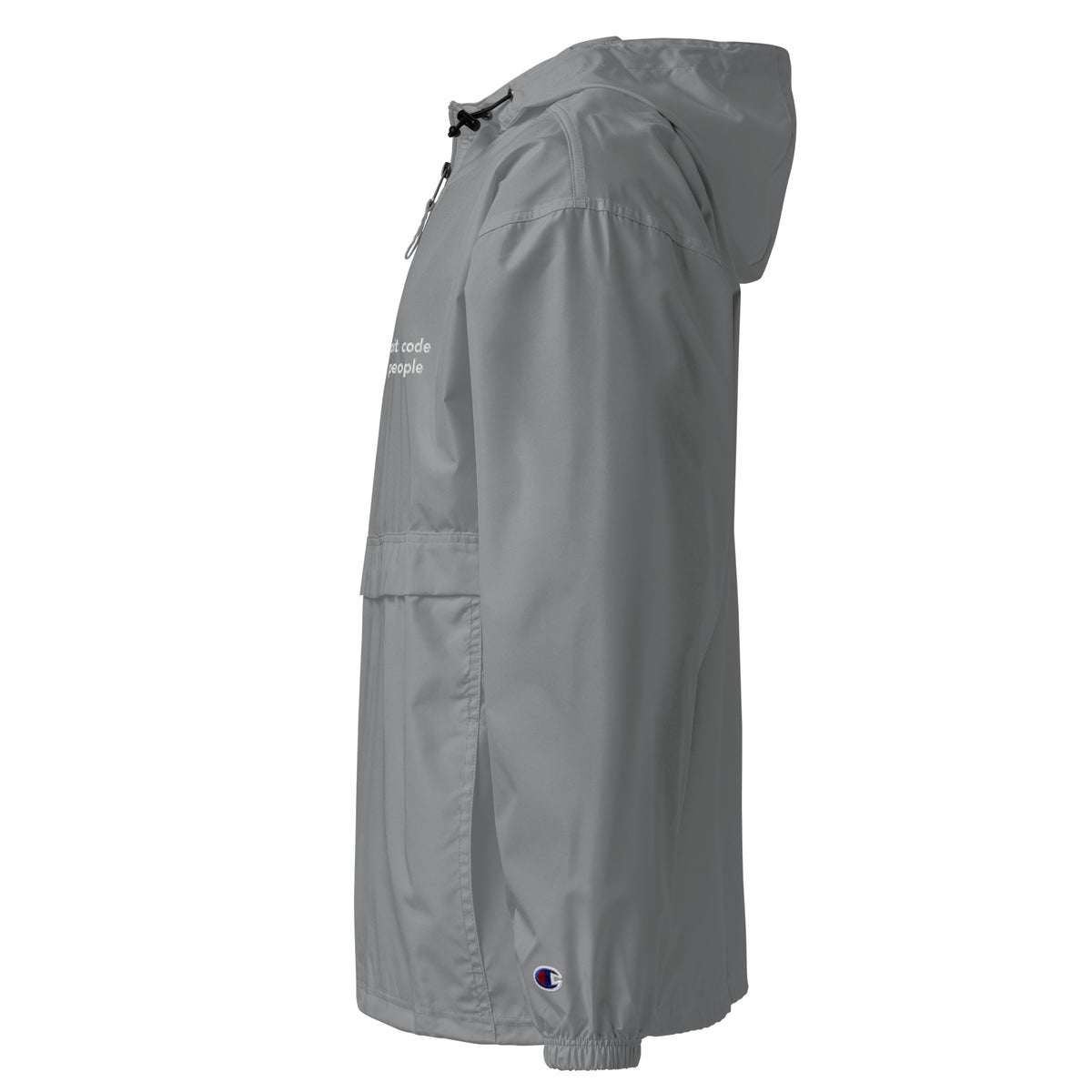 Exploit Code Not People - Embroidered Champion Packable Jacket