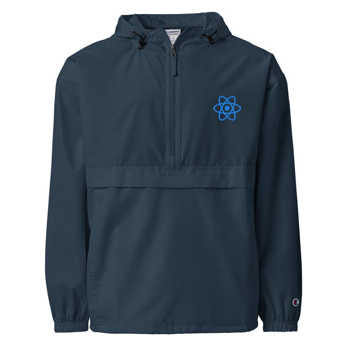 React Native Logo  - Embroidered Champion Packable Jacket
