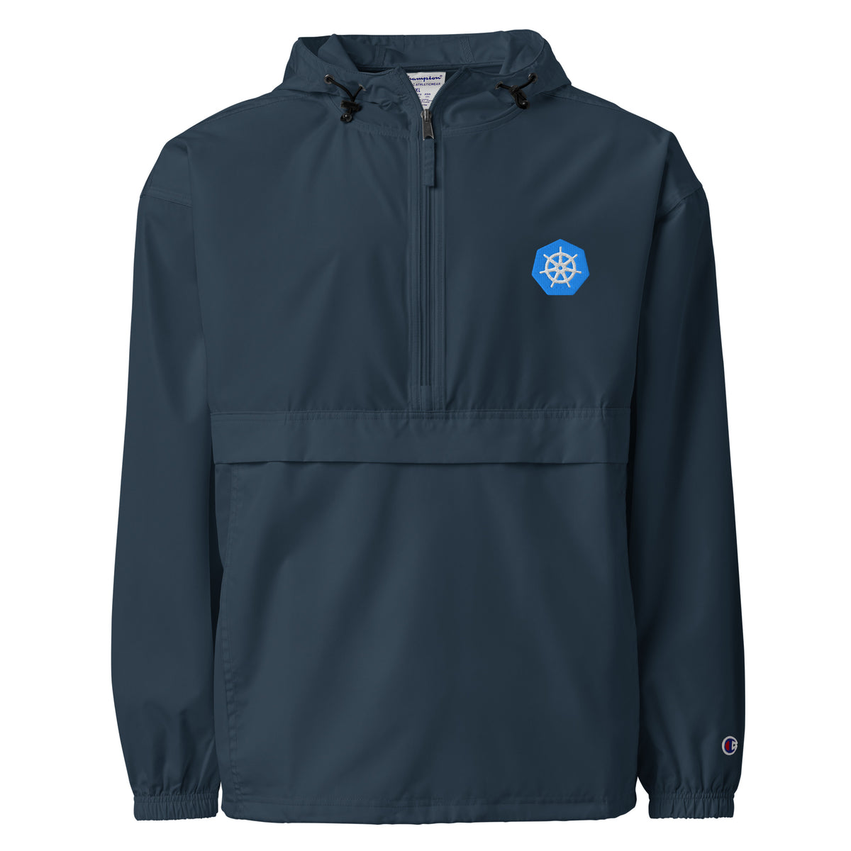 Kubernetes Logo - Embroidered Champion Packable Jacket