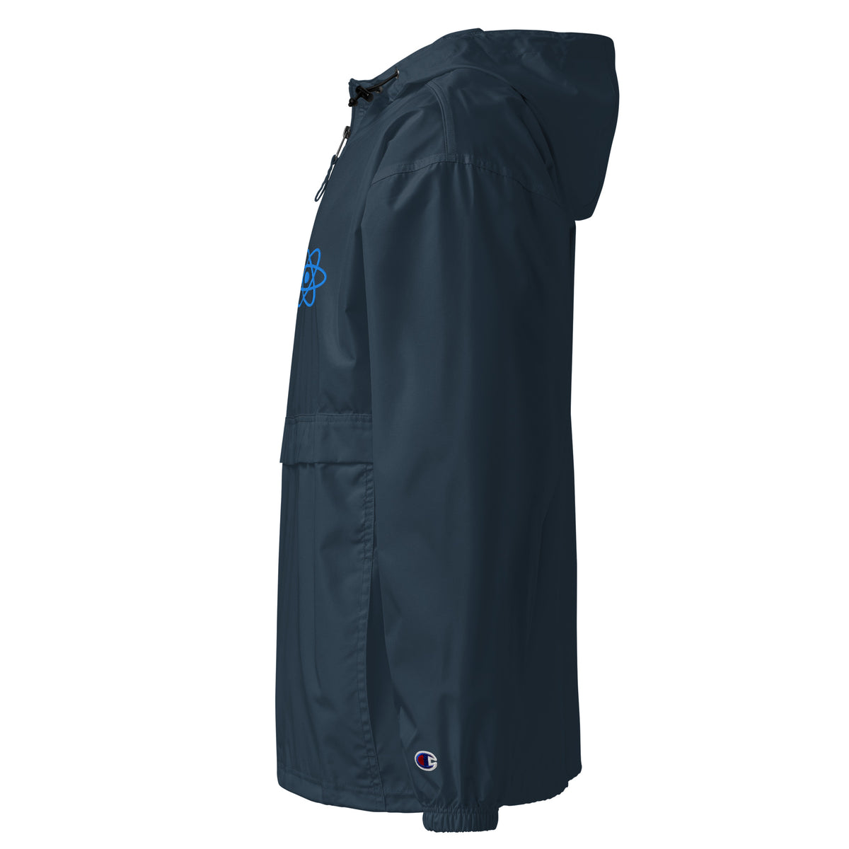 React Native Logo  - Embroidered Champion Packable Jacket