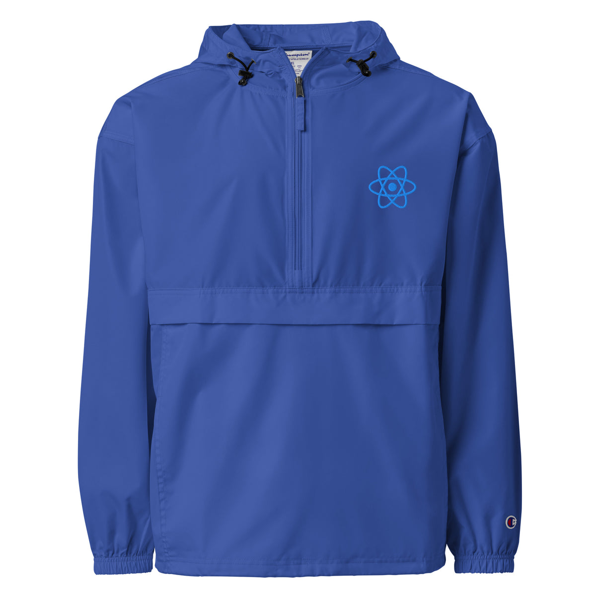 React Native Logo  - Embroidered Champion Packable Jacket