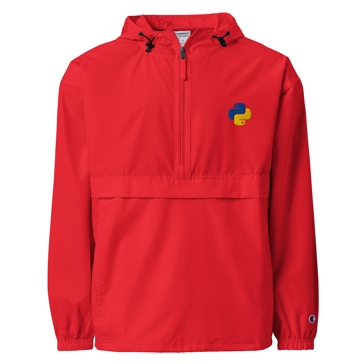 Python Logo - Embroidered Champion Packable Jacket