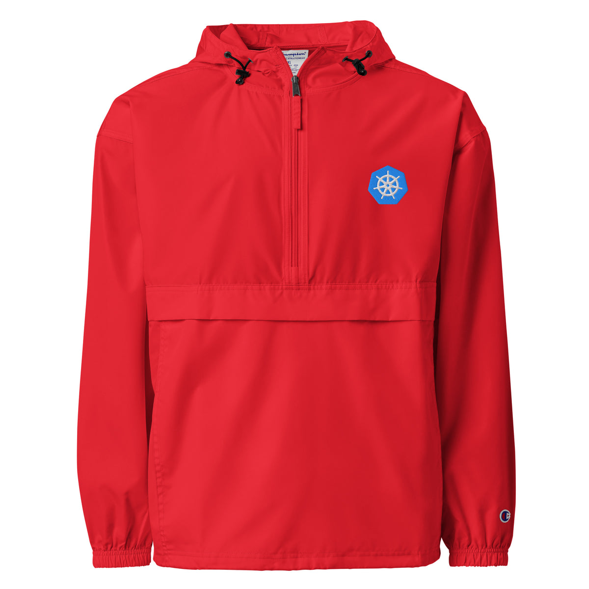 Kubernetes Logo - Embroidered Champion Packable Jacket