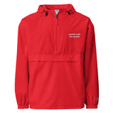 Exploit Code Not People - Embroidered Champion Packable Jacket