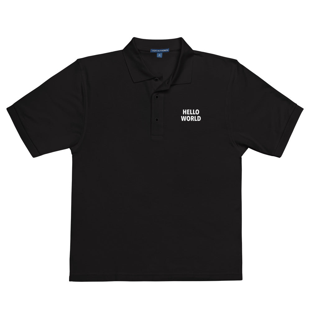 Hello World - Men's Premium Polo
