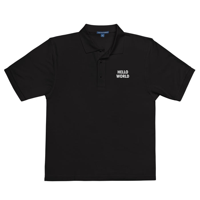 Hello World - Men's Premium Polo