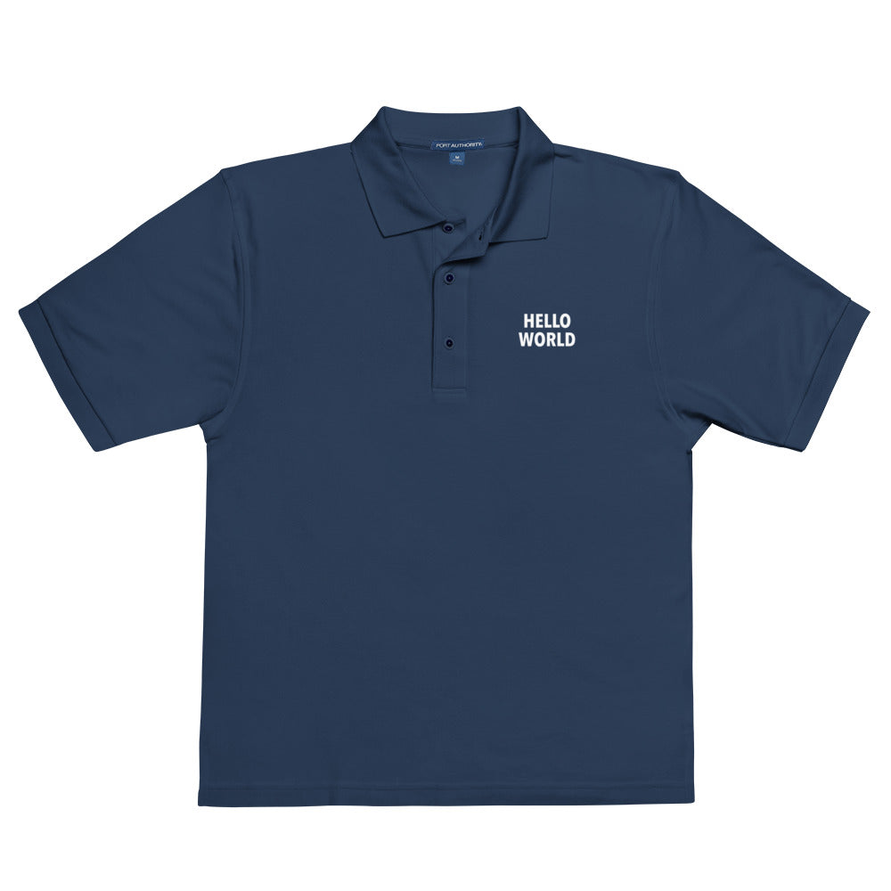 Hello World - Men's Premium Polo
