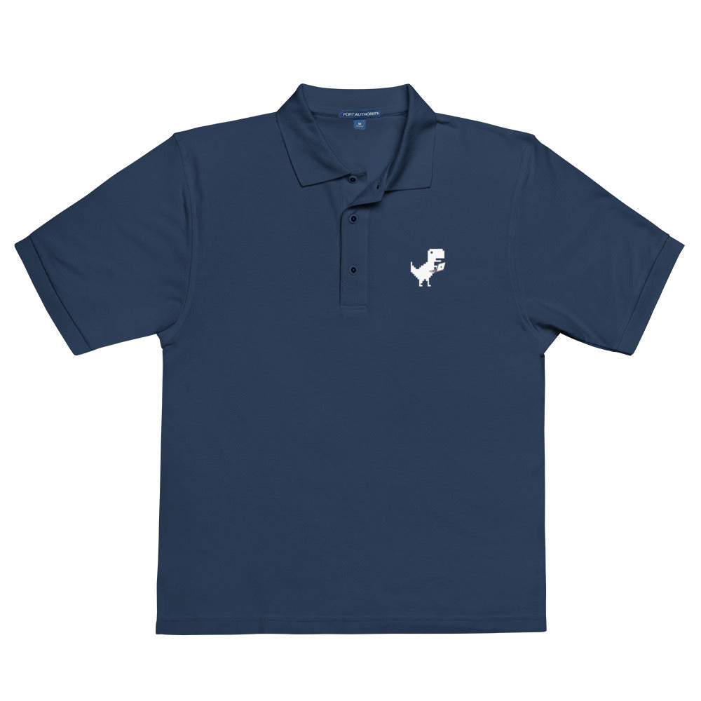 Google Dino - Men's Premium Polo