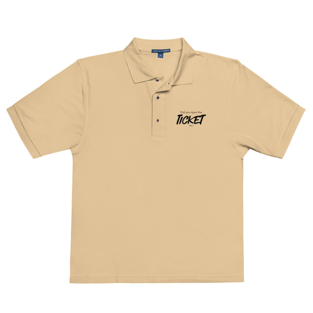 Did You Open a Ticket? - Men's Premium Polo