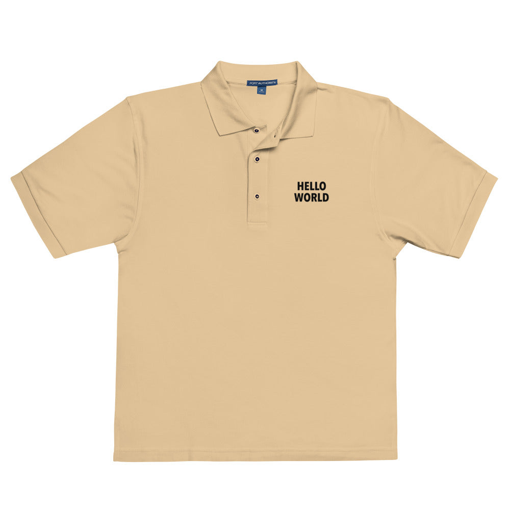 Hello World - Men's Premium Polo