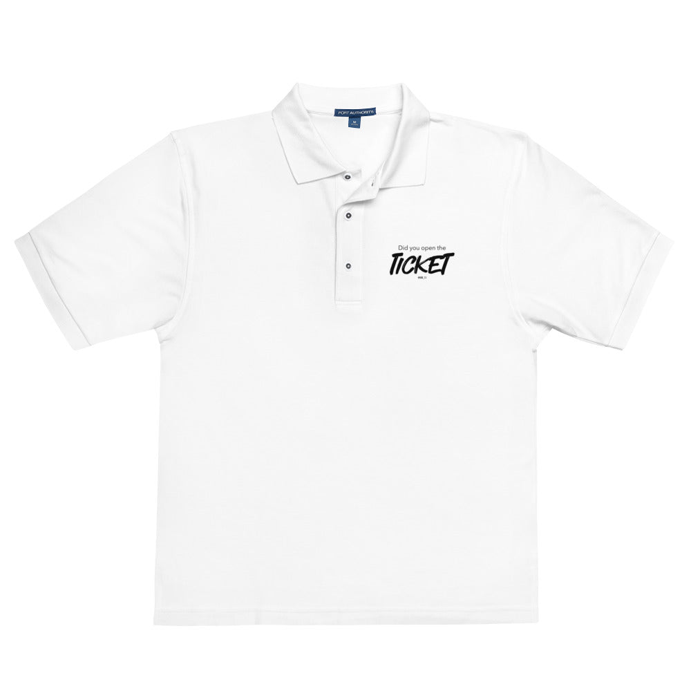 Did You Open a Ticket? - Men's Premium Polo
