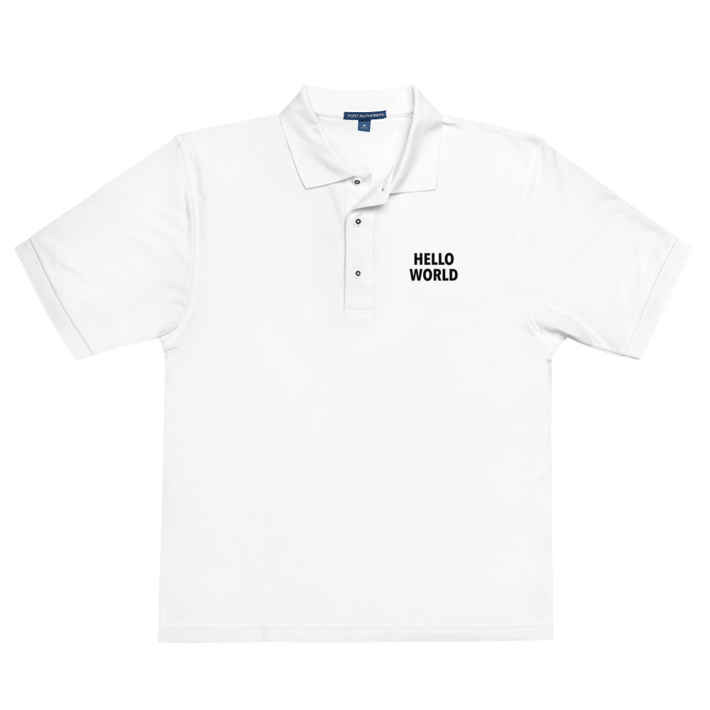 Hello World - Men's Premium Polo